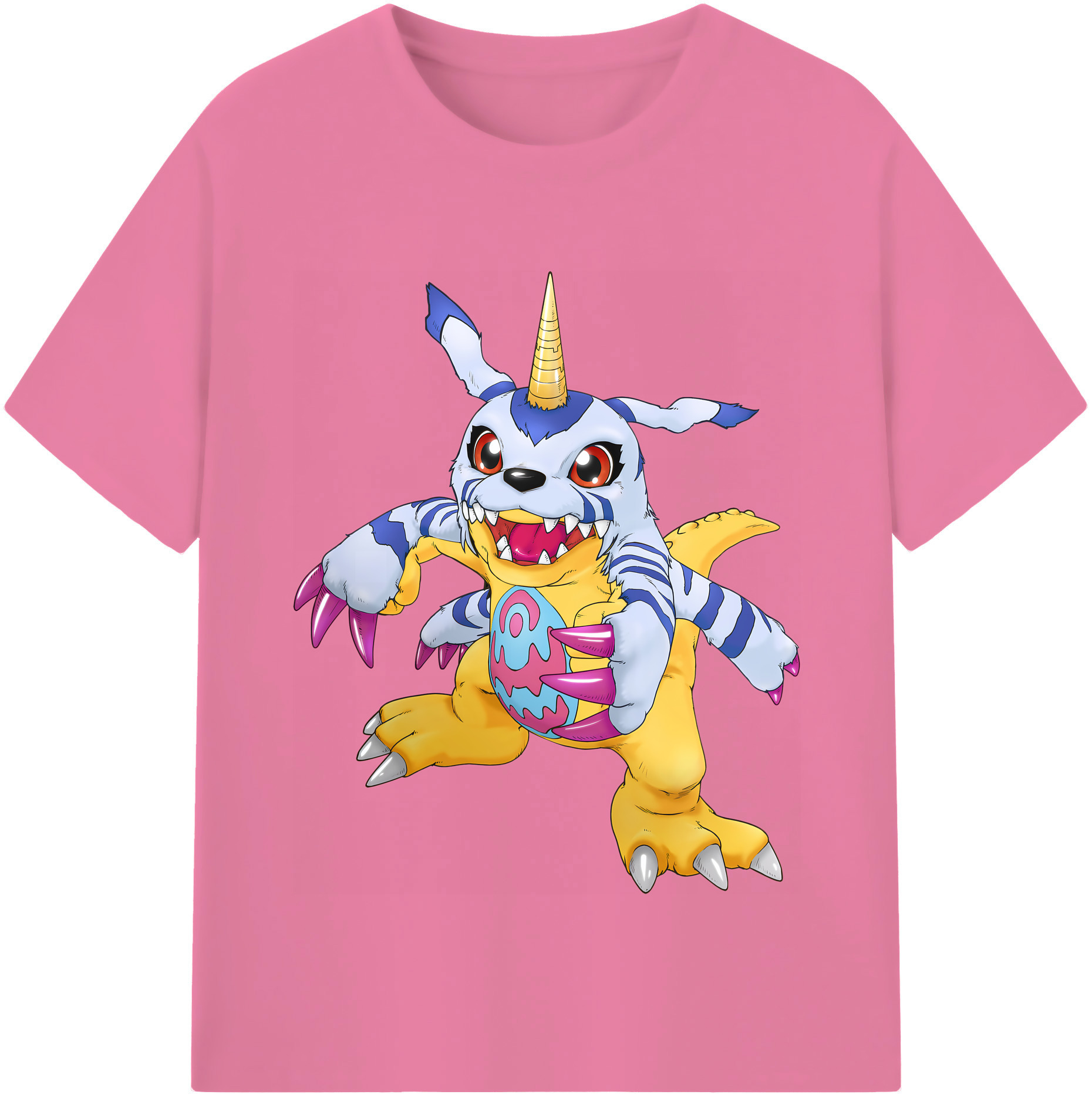 （画像用） Digimon デジタルモンスター/デジモン 綿100％半袖Tシャツ（フロントプリント）